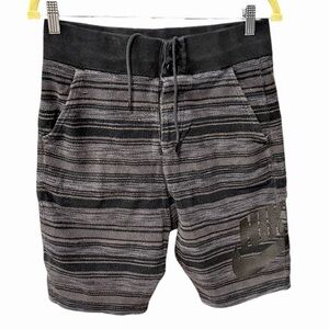 Nike FC men size small squad soccer button fly shorts gray black rare Y2K cotton